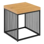 Odkladací stolík Strington 40 cm divoký dub/čierny