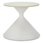 Odkladací stolík biely 42 cm mramor/biely