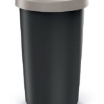 Odpadkový kôš COMPACTO 25 L čierny/hnedý