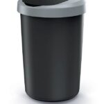 Odpadkový kôš COMPACTO 40 L čierny/svetlosivý