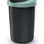 Odpadkový kôš COMPACTO 40 L čierny/zelený