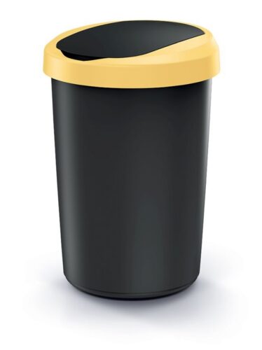 Odpadkový kôš COMPACTO 40 L čierny/žltý Odpadkový kôš COMPACTO 40 L čierny/žltý