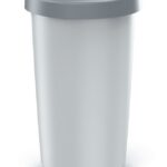 Odpadkový kôš COMPACTO FLAS 50 L popolavo sivý/svetlosivý