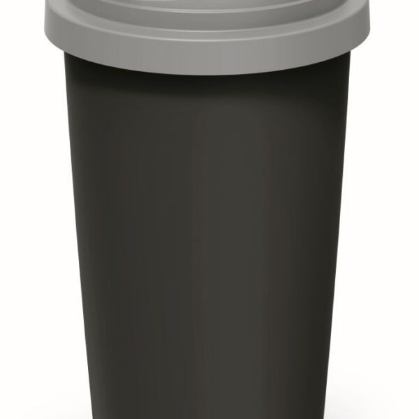 Odpadkový kôš COMPACTO ROLL 30 L čierny/svetlosivý