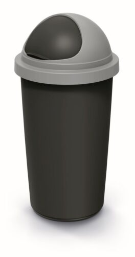 Odpadkový kôš COMPACTO ROLL 30 L čierny/svetlosivý Odpadkový kôš COMPACTO ROLL 30 L čierny/svetlosivý