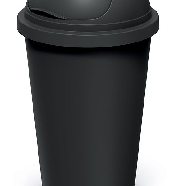 Odpadkový kôš COMPACTO ROLL 50 L čierny