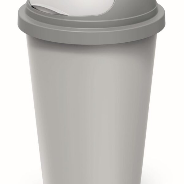 Odpadkový kôš COMPACTO ROLL 50 L popolavo sivý/svetlosivý