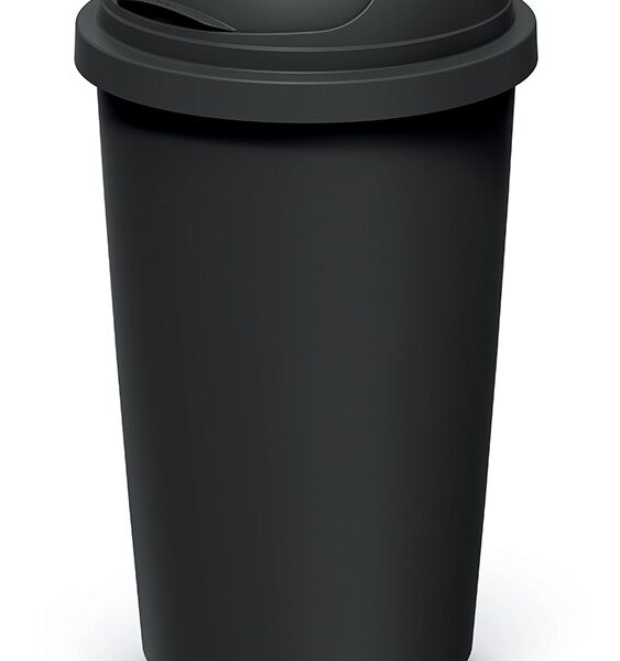 Odpadkový kôš COMPACTO ROLL 60 L čierny
