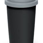 Odpadkový kôš COMPACTO ROLL 60 L čierny/svetlosivý