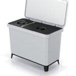 Odpadkový kôš SYSTEMO 10 L + 23 L svetlosivý