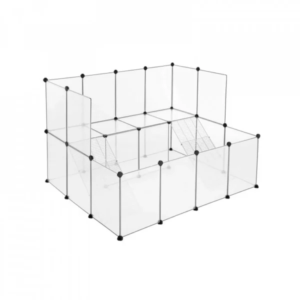 Ohrádka pre drobných zvierat Femino 143x108 cm číra