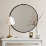 Okrúhle nástenné zrkadlo Ayna 60 cm čierne