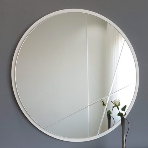 Okrúhle nástenné zrkadlo Lagas 60 cm strieborné Okrúhle nástenné zrkadlo Lagas 60 cm strieborné