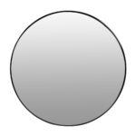 Okrúhle nástenné zrkadlo Luciene I. 60 cm čierne