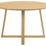 Okrúhly jedálenský stôl Malika 120 cm dub prírodný