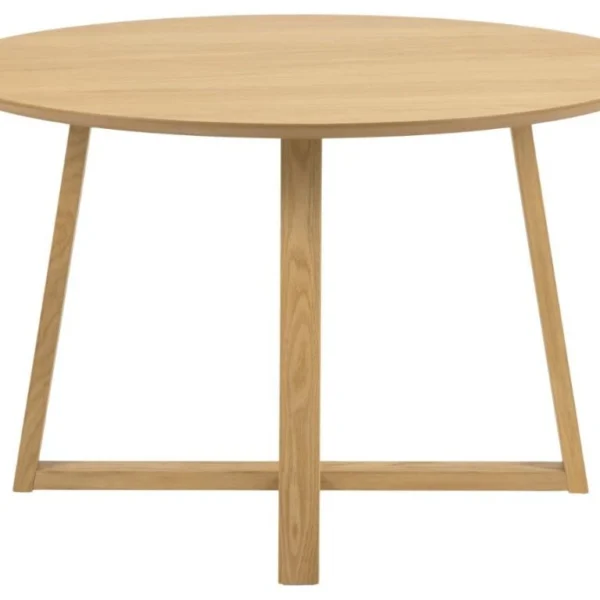 Okrúhly jedálenský stôl Malika 120 cm dub prírodný
