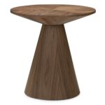 Okrúhly odkladací stolík Ange 60 cm orech