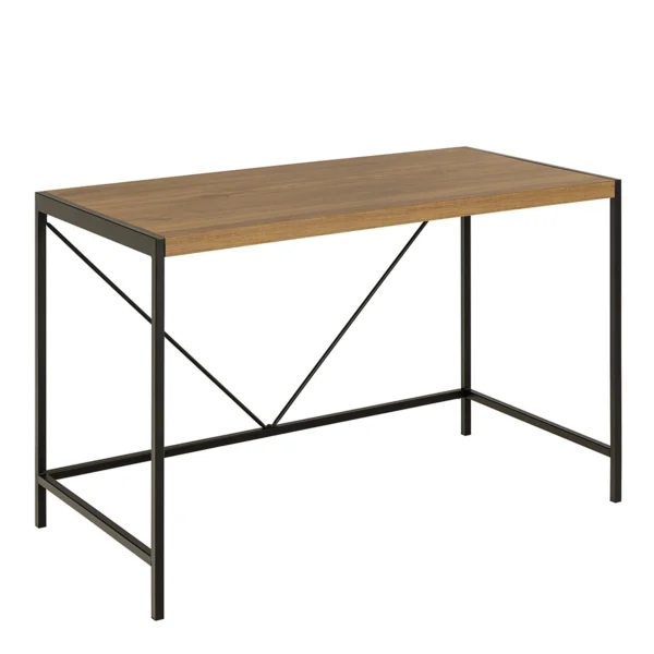 Písací stôl Bahamas 120 cm dub prírodný rustikálny/čierny