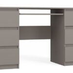 Písací stôl KUBA 130 cm caffe latte