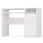 Písací stôl Porto 98 cm pravý biely