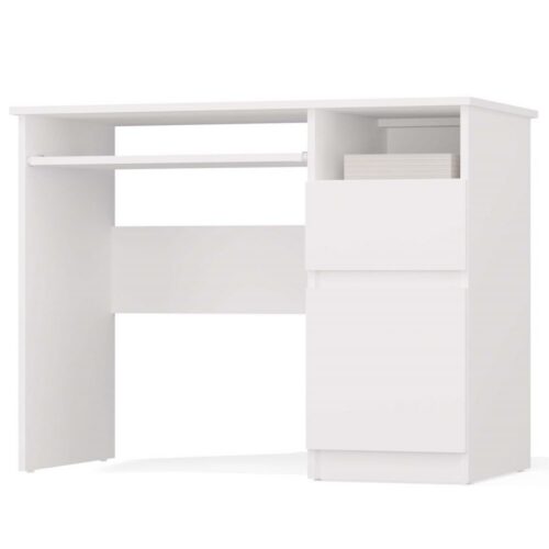 Písací stôl Porto 98 cm pravý biely Písací stôl Porto 98 cm pravý biely