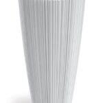 Plastový kvetináč OROS 39 cm biely matný