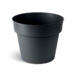 Plastový kvetináč PLANTIS čierny matný