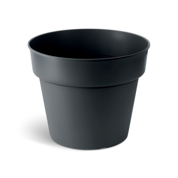 Plastový kvetináč PLANTIS čierny matný