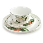 Porcelánová jedálenská sada LEA Strom 18 ks biela