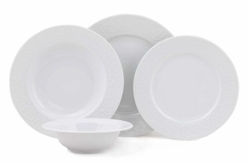 Porcelánová jídelní sada 24 ks ALC bílá Porcelánová jídelní sada 24 ks ALC bílá