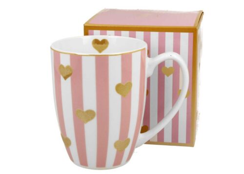 Porcelánový hrnček HEARTS 360 ml viacfarebný Porcelánový hrnček HEARTS 360 ml viacfarebný