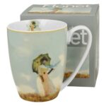 Porcelánový hrnček Monet Žena s dáždnikom 360 ml viacfarebný