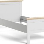 Posteľ Provine 90x200 biela/dub