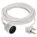 Predlžovací kábel s 1 zásuvkou 1 mm² SHARP 10 m biely