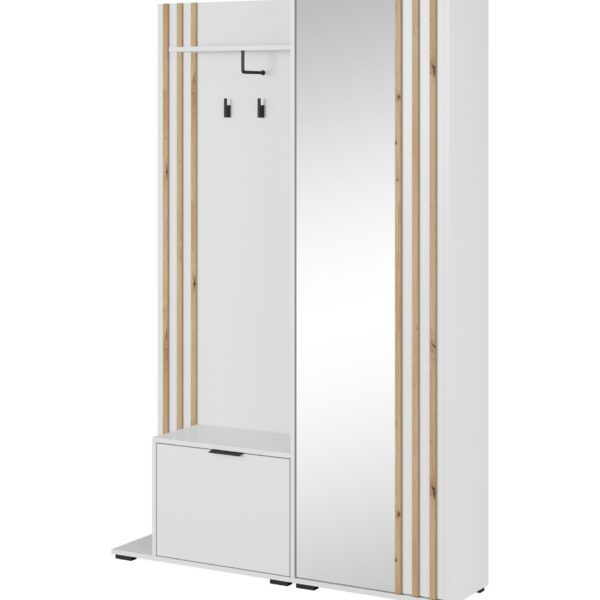 Predsieňová stena Nelly 131 cm dub artisan/biela