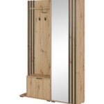 Predsieňová stena Nelly 131 cm dub artisan/čierna