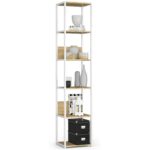 Regál LOFT 40 cm biely/dub artisan