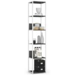Regál LOFT 40 cm biely/šedý