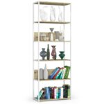 Regál LOFT 70 cm biely/dub remeselný