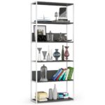 Regál LOFT 80 cm biely/šedý