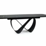 Rozkladací jedálenský stôl Infinity 160/240 cm čierny mat