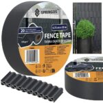 SPRINGOS Plotová páska s montážnymi klipmi 20 ks PVC 35 m × 4