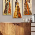 Sada obrazov AFRICKÁ ŽENA 70 x 50 cm 3 kusy