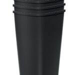 Sada odpadkových košov COMPACTO 4x25 L čierna