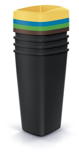 Sada odpadkových košov COMPACTO 4x25 L čierna Sada odpadkových košov COMPACTO 4x25 L čierna