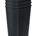 Sada odpadkových košov COMPACTO 4x45 L čierna