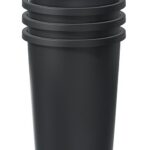 Sada odpadkových košov COMPACTO DROPA 4x 35 L čierna