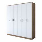 Šatníková skriňa BA 114 180 cm orech/biela