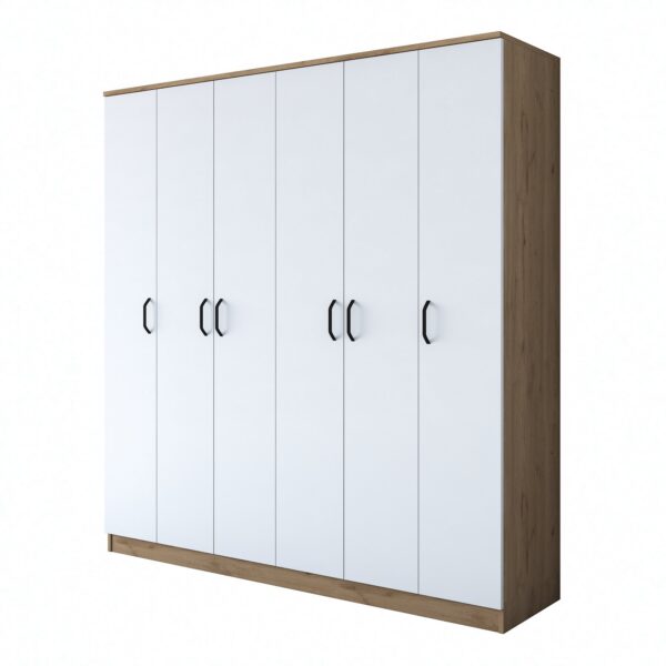Šatníková skriňa BA 114 180 cm orech/biela