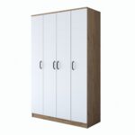 Šatníková skriňa BA 116 120 cm orech/biela